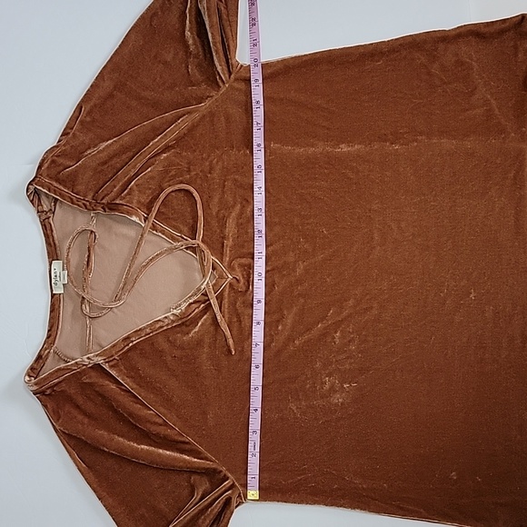 Dylan Long Sleeve Velvet Blouse/ M. - Picture 6 of 15